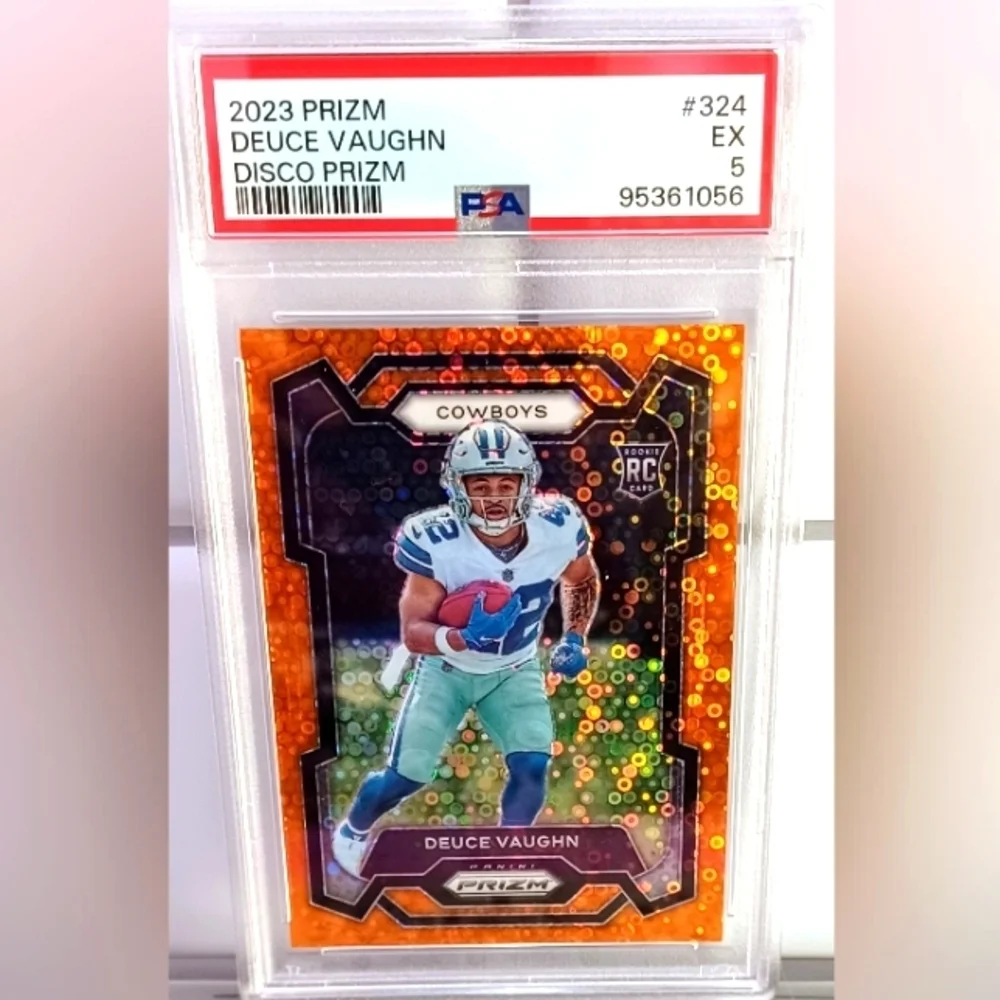 2023 PRIZM DEUCE VAUGHN DISCO PRIZM #324 PSA 5